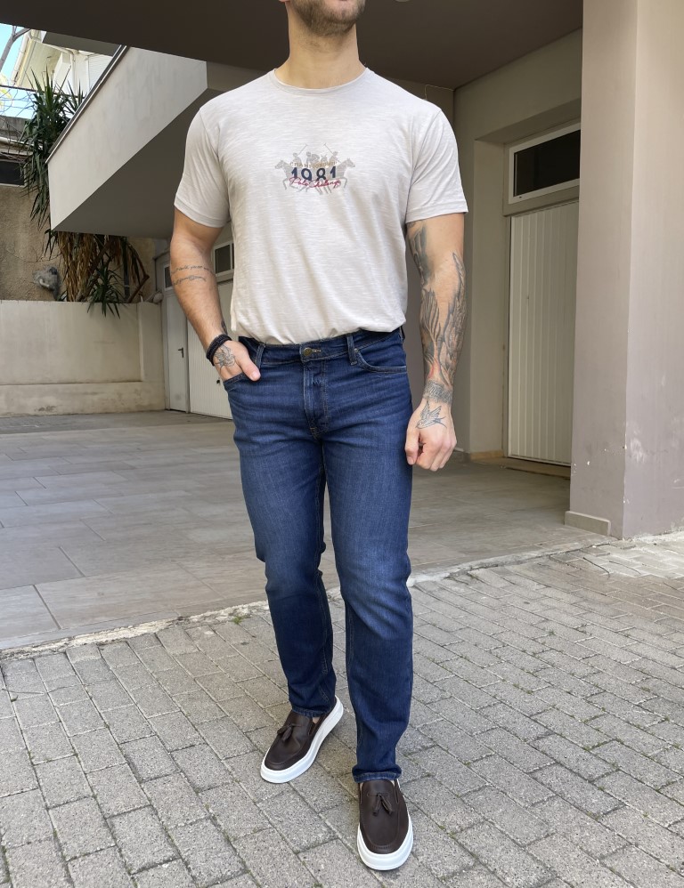 Lee Daren Zip Fly ανδρικό μπλε τζιν 112363960 φωτογραφία